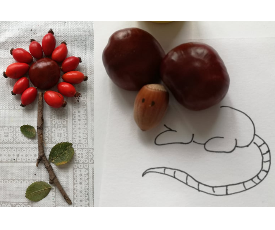 Podzimní tvoření pro děti z podzimních plodů